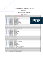 Neet 2024 Revision Batch - Class PDF