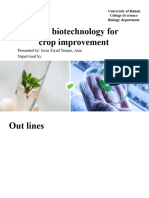 Plant-Biotechnology For Crop Improvement