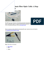 How To Terminate Fiber Optic Cable