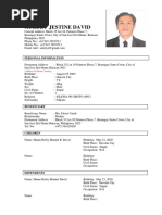 Auldey Jestine David Resume CV