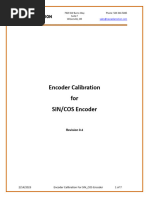 Encoder Calibration For SIN - COS Encoder (V0 - 4)