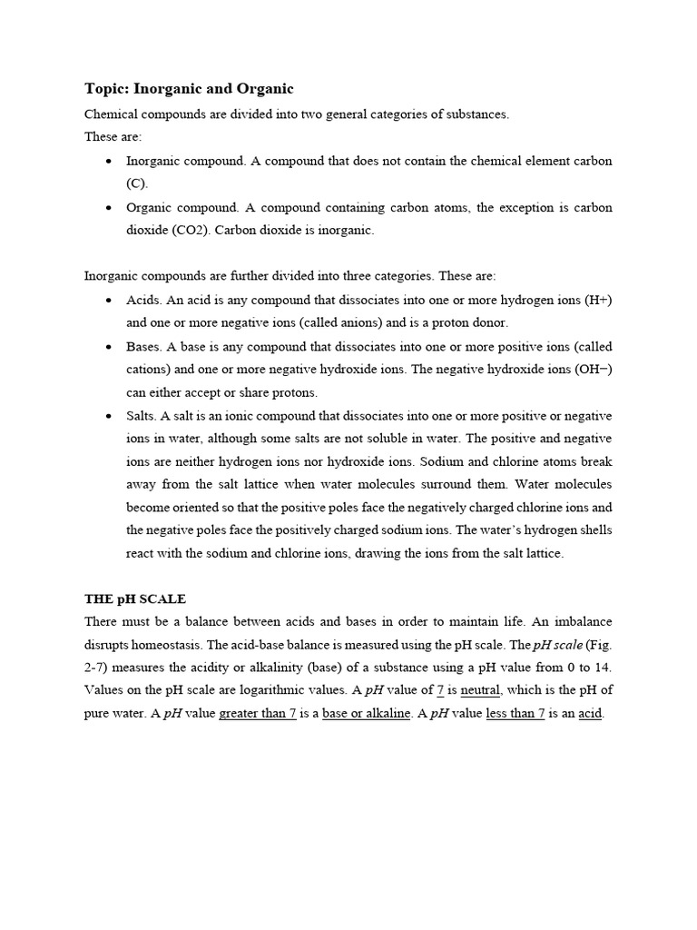 Energy-Storing Organic Compounds | PDF
