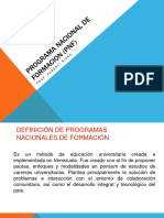 Programa Nacional de Formacion (PNF)