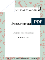 Língua Portuguesa - 5º Ano
