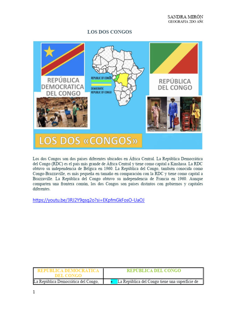 Los Dos Congos PDF Sahara Occidental República Democrática del Congo