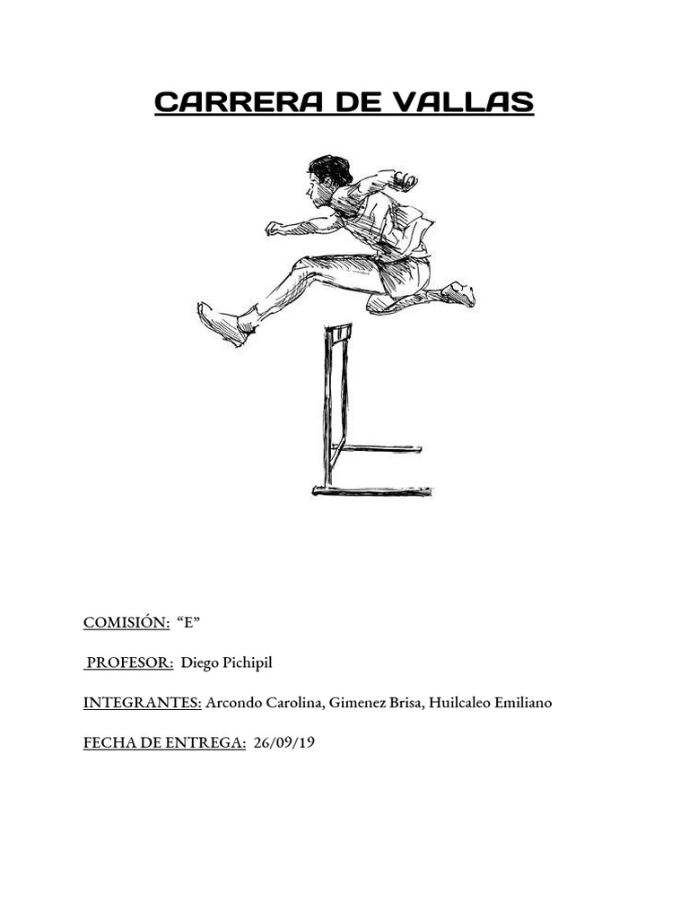 Técnica y reglamentación en vallas | PDF | Deporte del atletismo ...