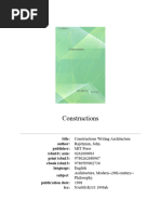 John Rajchman - Constructions - MIT Press (1998)