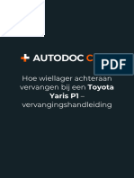 NL Hoe Wiellager Achteraan Vervangen Bij Een Toyota Yaris p1 Vervangingshandleiding