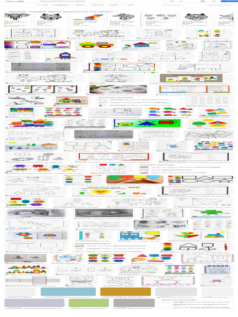 Dibujos con Figuras Geométricas | PDF | Visión | Tecnicas artisticas, image size:768x1024