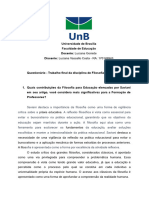 Atividade Final Filosofia Da Educação