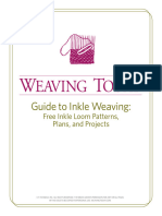 Guide To Inkle Weaving:: Free Inkle Loom Patterns, Plans, and Projects