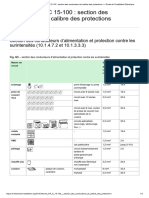 Norme NF C 15-100 - Section Des Conducteurs Et Calibre Des Protections - Guide de L'installation Electrique