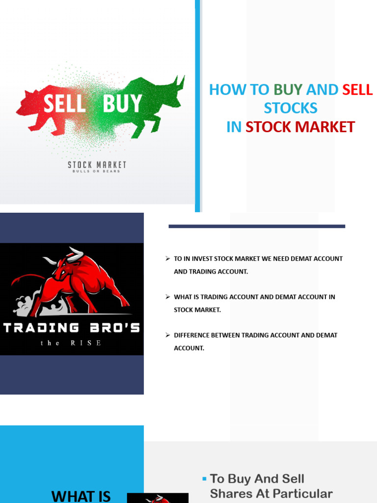 How To Buy and Sell Stocks | PDF | Stocks | Order (Exchange)