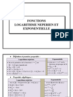 Formules Fonctions Exponentielle Logarithme