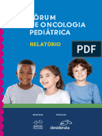 Relatorio Forum Oncologia Pediatrica 2021