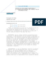 Decreto 371 022 Reglamento y Procedimiento de La Inspeccion General Del Del Trabajo y Seguridad Social