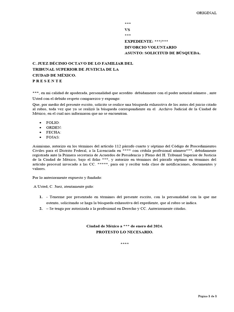 Consulta Expediente Juzgado Federal