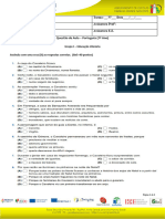 Teste de Verificação de Conhecimentos - Cavaleito Da Dinamarca