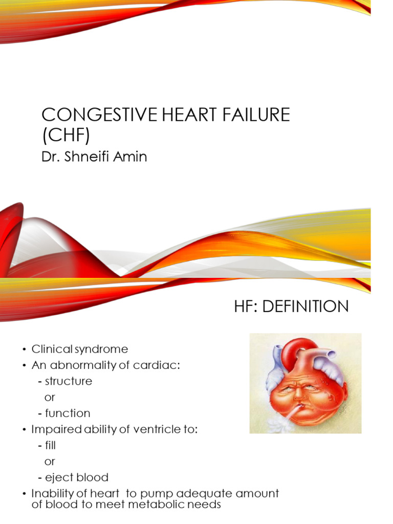 Congestive Heart Failure (CHF) : Dr. Shneifi Amin | Download Free PDF ...