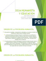 Psicologia Humanista y Educacion Humanista