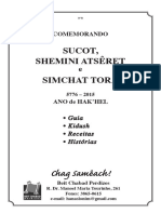 Comemorando Sucot, Shemini Atsêret e Simchat Torá