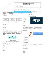 Avaliação Diagnóstica 9º Ano