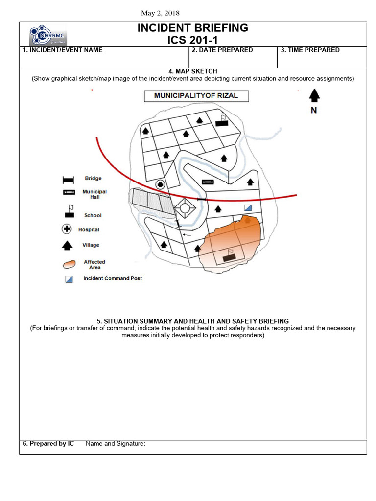 Module 1 Session 8 - ICS 201 With Map | PDF