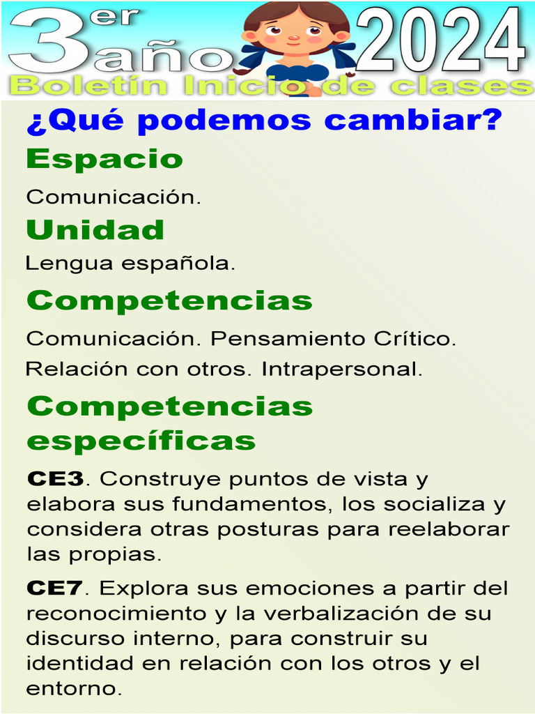 Tercer Año-Actividades de Inicio Aula 2024 | PDF