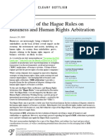 The Launch of The Hague Rules On Business and Human Rights Arbitration
