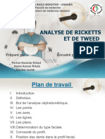 Analyse de Ricketts Et de Tweed: Préparé Par: Encadré Par: DR - Djedou