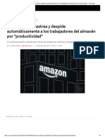 Cómo Amazon Rastrea y Despide Automáticamente A Los Trabajadores Del Almacén Por Productividad - The Verge