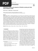 Performance Analysis and Comparison of Machine Learning and LoRa - Based Healthcare Model