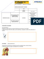 Evaluacion Del Area de Arte Y Cultura: Nombres Apellidos: Fecha Docente Evaluador