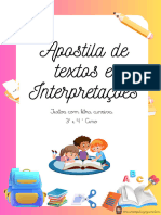 Apostila de Textos e Interpretações Letra Cursiva