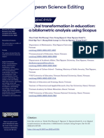 Digital Transformation in Education A Bibliometric Analysis Using Scopus - 2023 - European Association of Science Editors