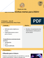 Projeto de Vida - Aula 1 - Definindo As Minhas Metas para 2024!