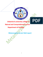 Arbaminch University Collage of Natural and Computational Science Department of Geology