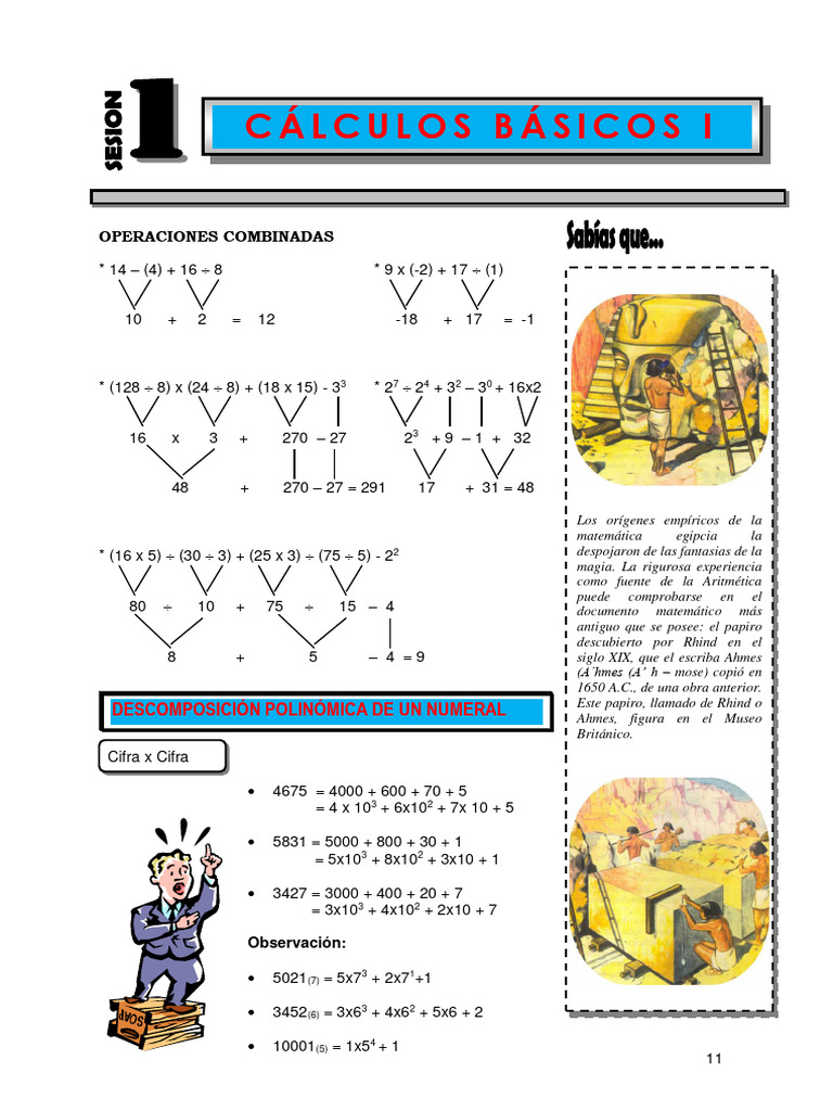 Ejercicios de Operaciones Combinadas | PDF | Ecuaciones | Notación ...
