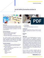 Root Cause Analysis CAPA