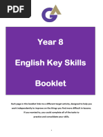 Year 8 English Key Skills Booklet