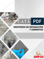 Catalogo de Morteros de Reparacion y Cementos 17oct22