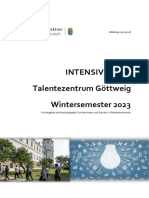 Intensivkurse Wintersemester 2023 Programmheft