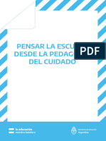 Pensar La Escuela Desde La Pedagogìa Del Cuidado