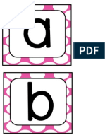 Pink Polka Letters