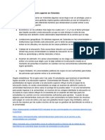 Accesibilidad A La Educación Superior en Colombia