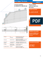 Placare Dublă 2x20 MM Grosime Die Dicke Tencuială Uscată Pe Structură Metalică Independentă UW/CW 50, UW/CW 75, UW/CW 100