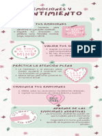 Infografía Guía Pasos para Mejorar La Autoestima Doodle Pastel Verde y Rosa