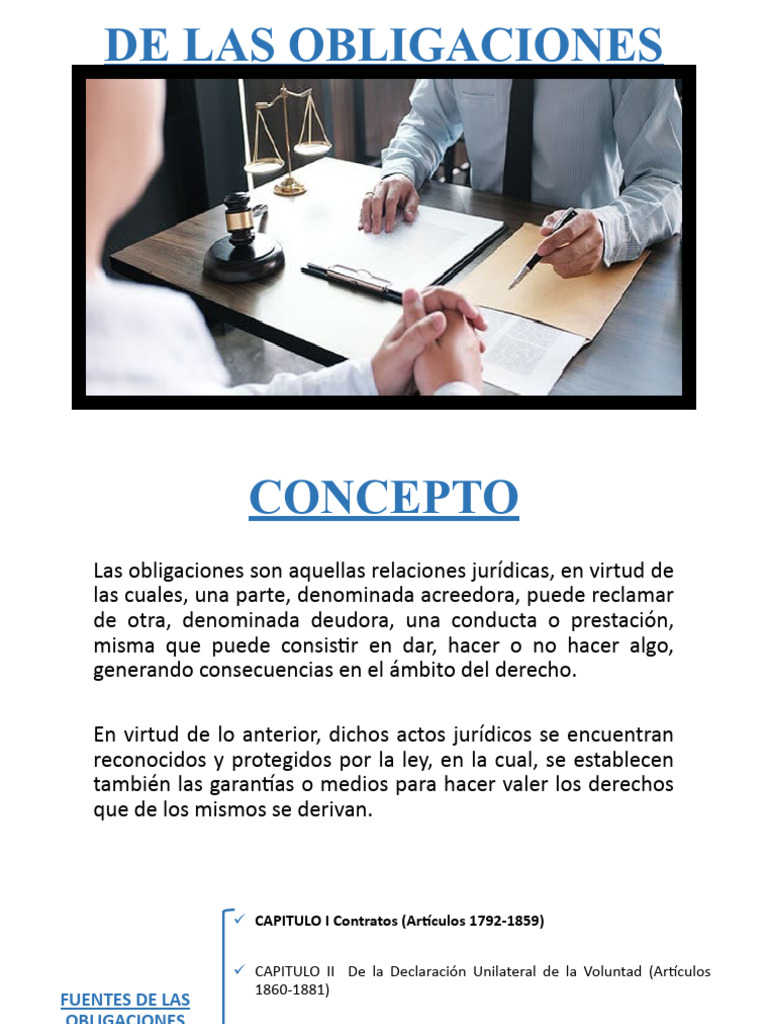 Fuentes y Conceptos de Obligaciones Jurídicas | PDF | Derecho