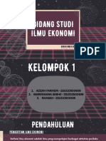 Bidang Studi Ilmu Ekonomi Kelompok 1