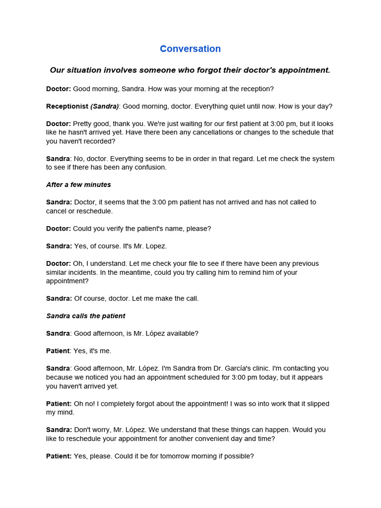 Patient Appointment Reminder | PDF